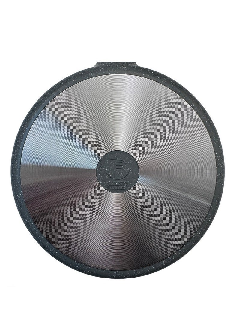 بيرفكت كيتشن طقم قدور جرانيت بسطح غير قابل للإلتصاق بمقابض من الباكليت و أغطية زجاجية مقاومة للحرارة مكون من 7 قطع رمادي فاتح - Image 5